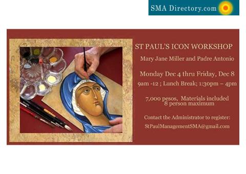Iconography Workshop in Egg Tempera with Mary Jane Miller